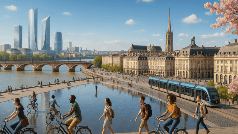 Bordeaux se distingue comme la troisième ville la plus dynamique de France en 2025