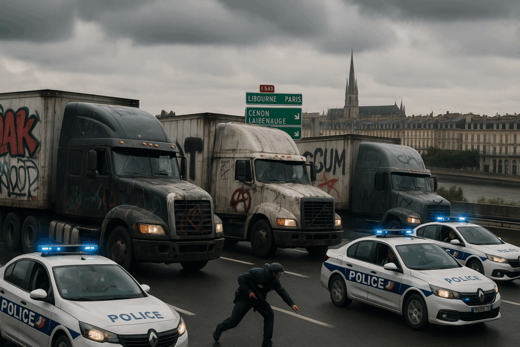 Des camions hors la loi ciblés par la police sur la rocade de Bordeaux