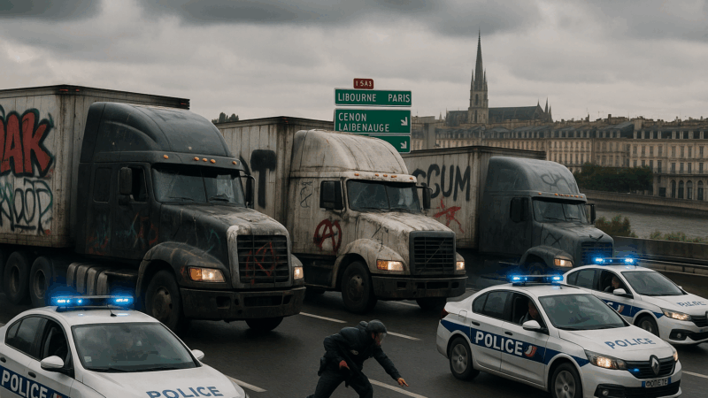 Des camions hors la loi ciblés par la police sur la rocade de Bordeaux