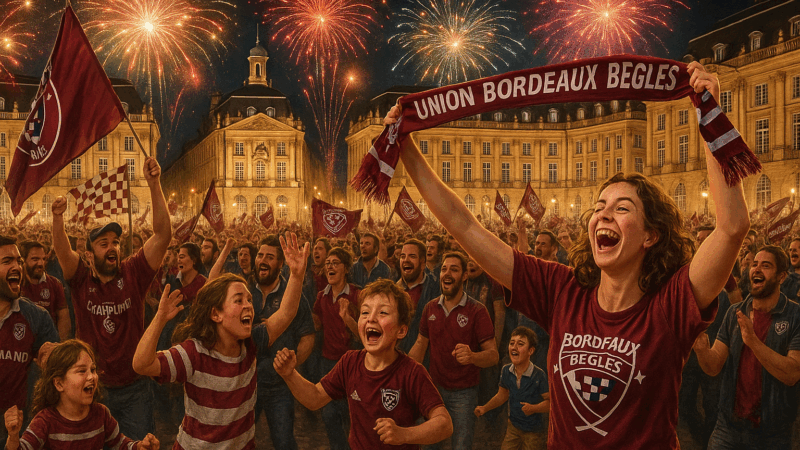 La folie s’empare de Bordeaux pour célébrer le retour triomphal des héros de l’UBB après leur victoire en Coupe des champions