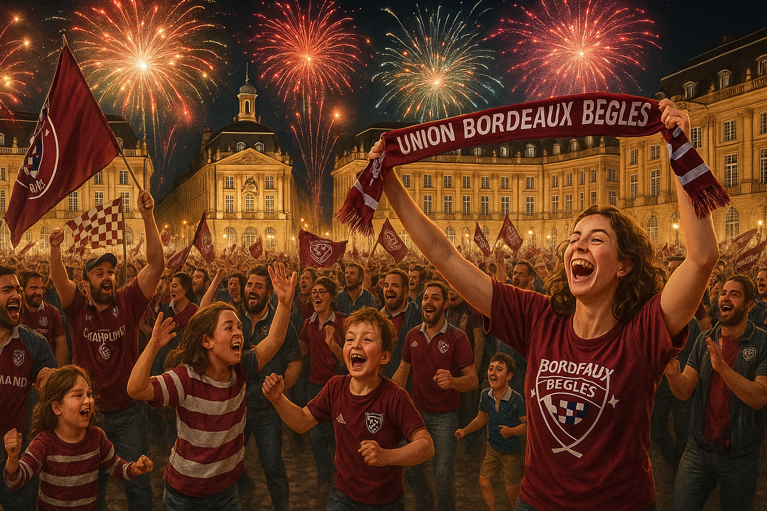 La folie s’empare de Bordeaux pour célébrer le retour triomphal des héros de l’UBB après leur victoire en Coupe des champions