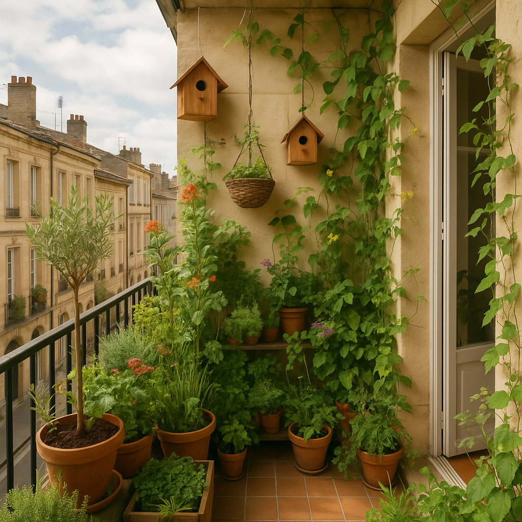 découvrez comment les balcons de bordeaux se transforment en véritables havres de paix grâce à la verdure. plantes luxuriantes, fleurs colorées et astuces de jardinage pour embellir votre espace extérieur au cœur de cette belle ville.