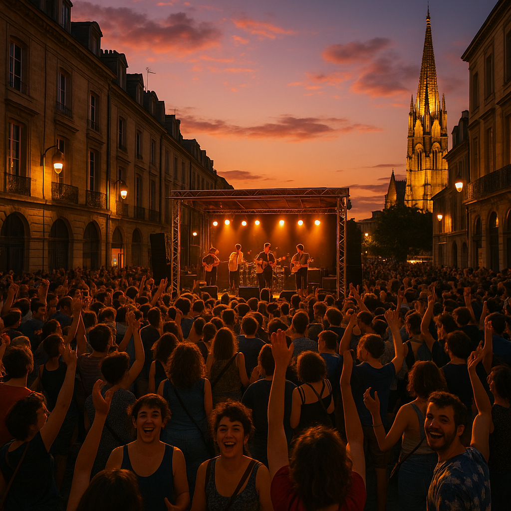 découvrez la vibrante célébration de la musique à bordeaux, où talents locaux et artistes internationaux s'unissent pour offrir des performances inoubliables dans une ambiance festive et conviviale.