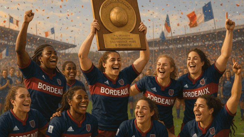 L’équipe féminine de rugby de Bordeaux remporte le titre de championne de France pour la troisième fois consécutive