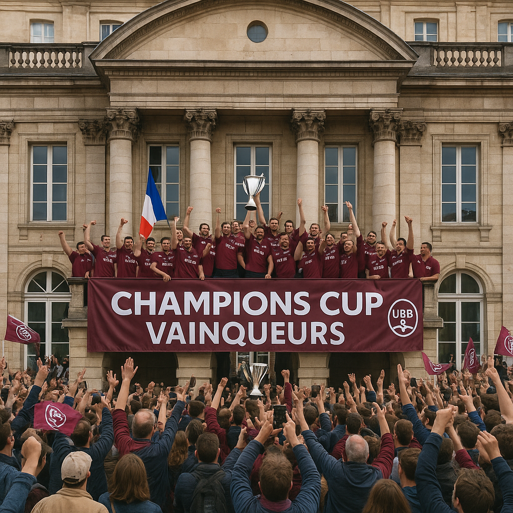 découvrez les moments forts de la parade sensationnelle de l'ubb à bordeaux, de l'hôtel de ville à la place des quinconces, à travers une sélection d'images captivantes.