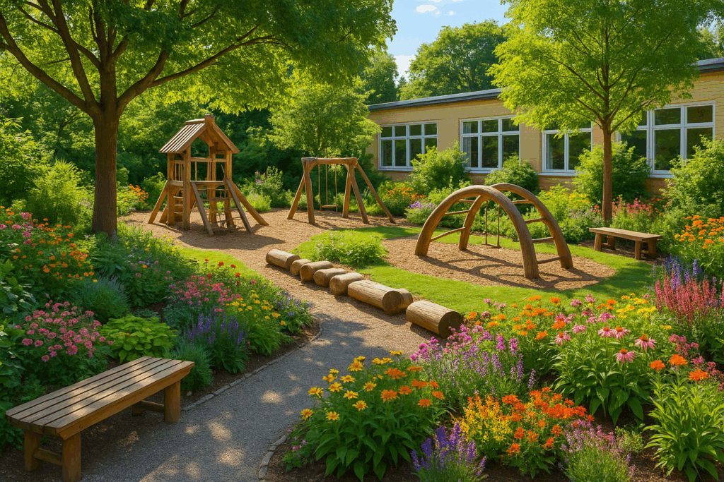 Transformez et rafraîchissez les espaces extérieurs des crèches et des écoles avec des solutions végétales