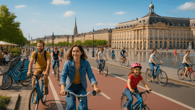 exploration des villes de la métropole bordelaise pionnières en matière de promotion du vélo